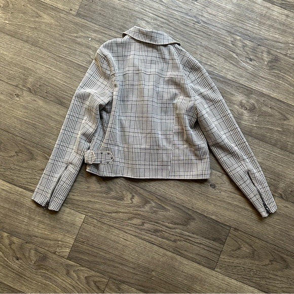 Glen Plaid Moto Jacket - Picture 6 of 7